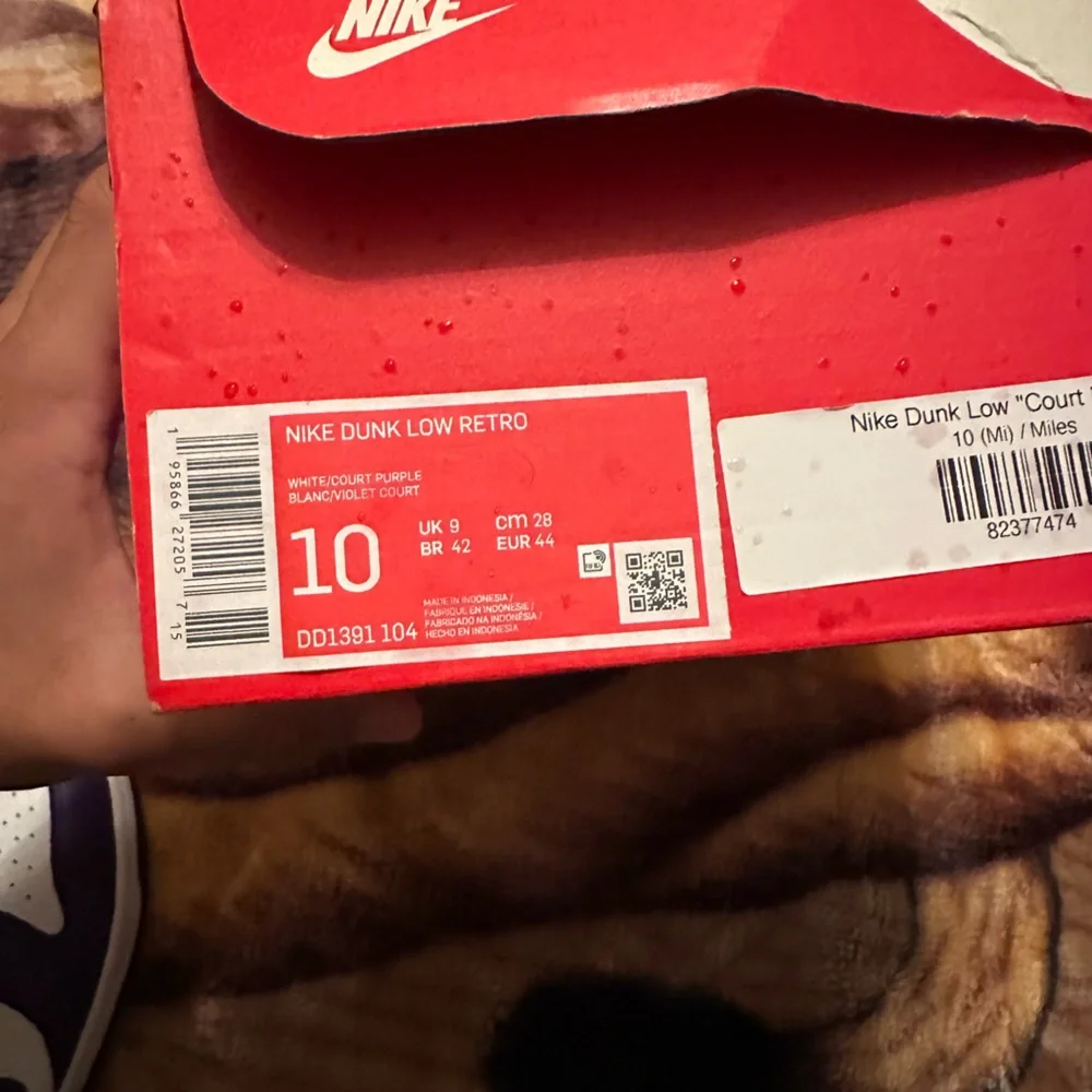 Court Purple dunks / Sz10 Men/ Great Condition / Worn once - Picture 5 of 6